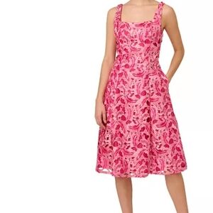 Elegant Pink Lace Dress